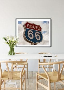 Classic Route 66 Neon Sign