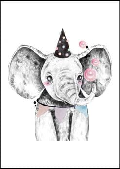 Cute Party Elephant