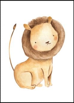 Cute Lion Painting