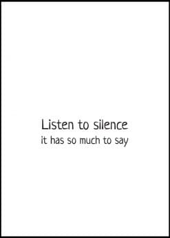 Silence Has Much To Say