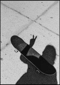 Skateboard Black and White