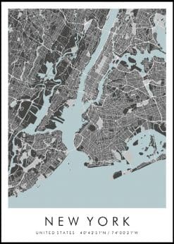 Map of New York nr.2