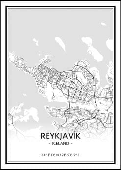 Map of Reykjavik nr.1