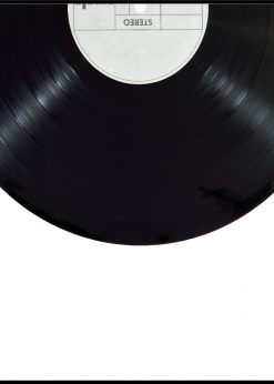 Vintage vinyl disc. Poster 40×50 cm