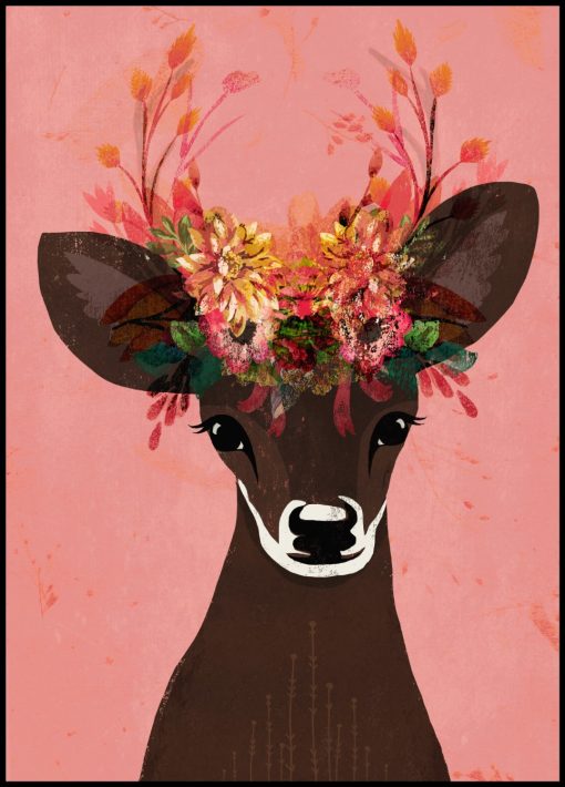 Flower Deer by treechild