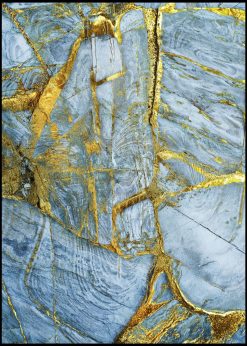 Blue and Gold Marble№2
