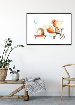 Fox and Hedgehog by Mike Koubou