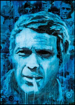 Steve McQueen Blue by Didier Chastan